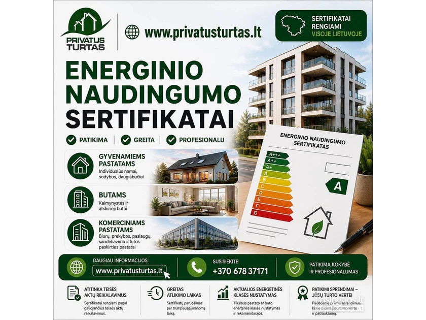 Skubus energinio naudingumo sertifikatas