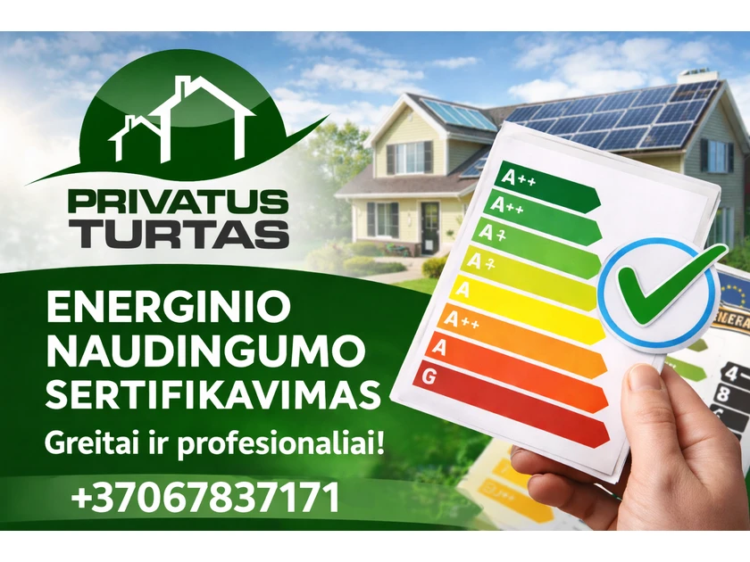 Skubus energinis sertifikatas per 24h