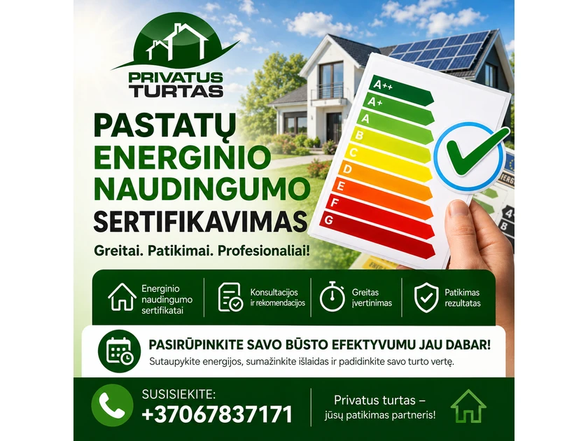Skubus energinio naudingumo sertifikatas