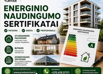 Energinio naudingumo sertifikatas visoje LT